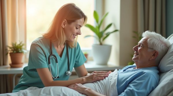 Soutien moral patients lors visites : conseils et gestes réconfortants
